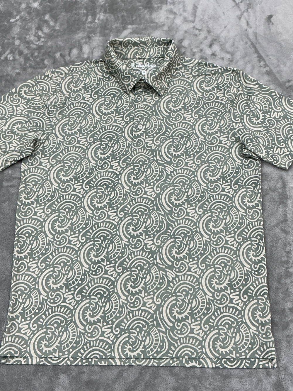 Chubbies Screen Saver Performance Polo Short Sleeve Graphic Men’s Medium